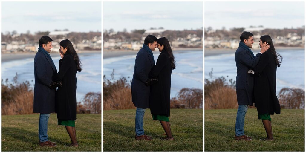 Coastal Newport Rhode Island proposal at The Chanler with dramatic views